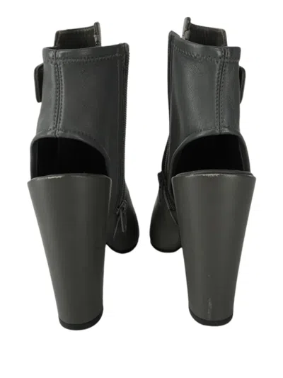 Pre-owned Vince Peep-toe Sandals In Gray