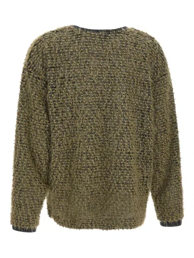Elena Miro' Bouclé Thread Sweater In Brown