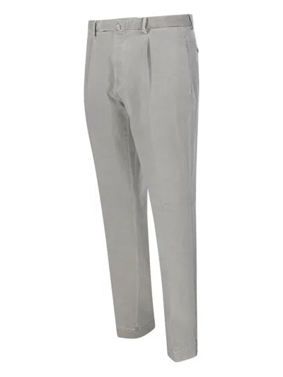 Santaniello Pleated Trousers In Gray