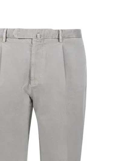 Santaniello Pleated Trousers In Gray