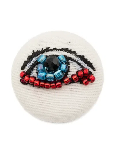 Undercover Eye-embellished Pin In Multi