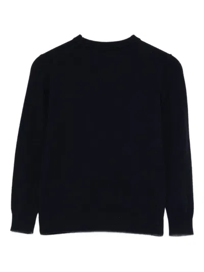 Mc2 Saint Barth Christmas Tree Car-graphic Sweater In Blue