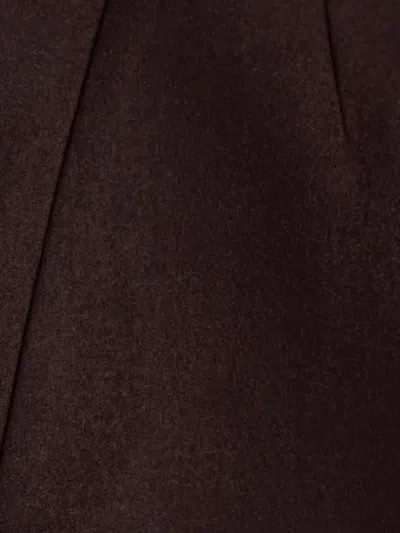 Sacai Wrap Mini Skirt In Brown