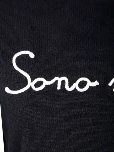 Mc2 Saint Barth Embroidered Sweater In Black