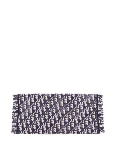 Pre-owned Dior Book Oblique Canvas Large Tote Bag In Blue