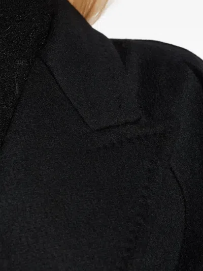 Max Mara Gange Belted Coat In Black