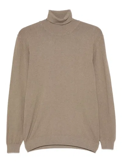 Imperial Plain Turtle Neck Sweater In Blue