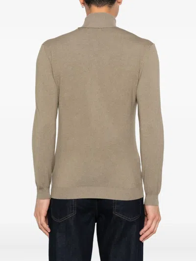 Imperial Plain Turtle Neck Sweater In Blue