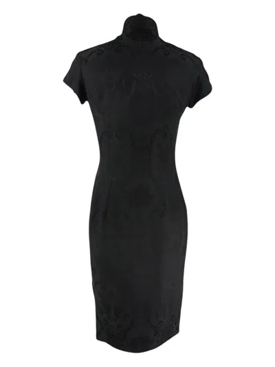 Pre-owned Shanghai Tang Embroidered Dress In Black