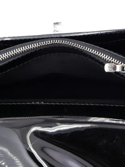 Pre-owned Louis Vuitton Sevigne Handbag Electric Epi Leather Pm Shoulder Bag In Black