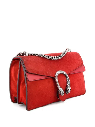Pre-owned Gucci Dionysus Bag Suede Small Shoulder Bag In Red