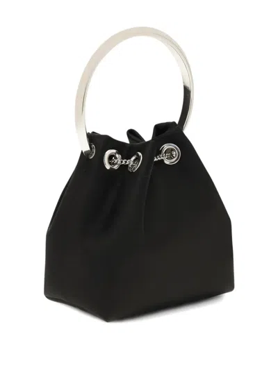 Jimmy Choo Bon Bon Top-handle Bucket Bag In Black