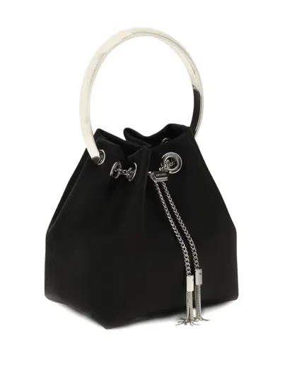 Jimmy Choo Bon Bon Top-handle Bucket Bag In Black