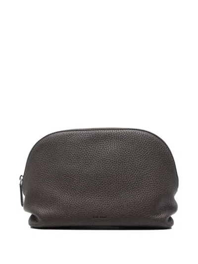 The Row Aagnes Zip Pouch In Gray