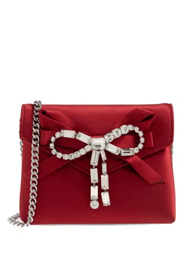 Jimmy Choo Bow Chain Mini Bag In Red