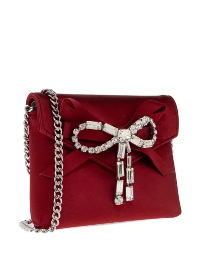Jimmy Choo Bow Chain Mini Bag In Red