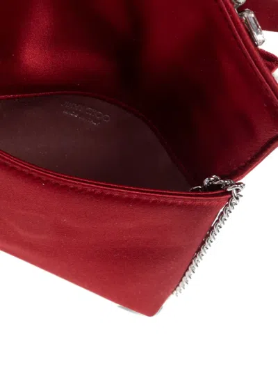 Jimmy Choo Bow Chain Mini Bag In Red