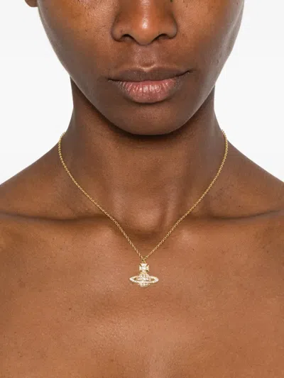 Vivienne Westwood Orb Pendant Necklace In Gold