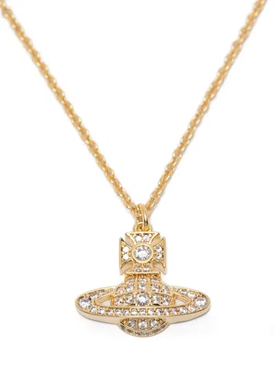 Vivienne Westwood Orb Pendant Necklace In Gold