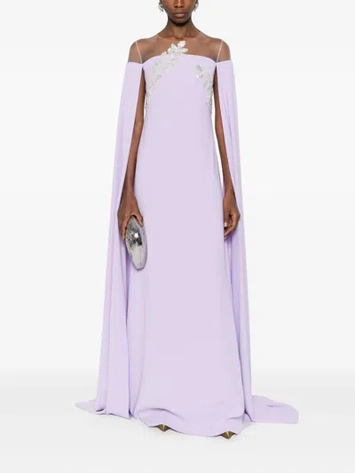 Cristallini Kassandra Maxi Dress In Purple