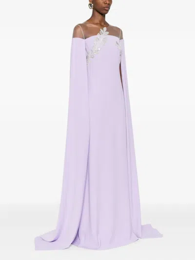 Cristallini Kassandra Maxi Dress In Purple