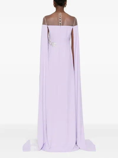 Cristallini Kassandra Maxi Dress In Purple