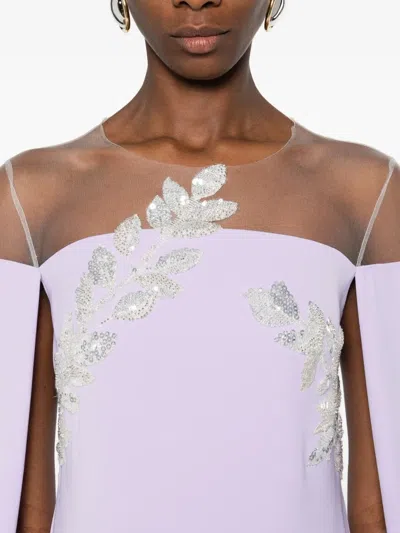 Cristallini Kassandra Maxi Dress In Purple