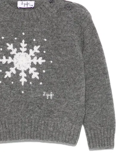 Il Gufo Snowflake Button Blouse In Gold