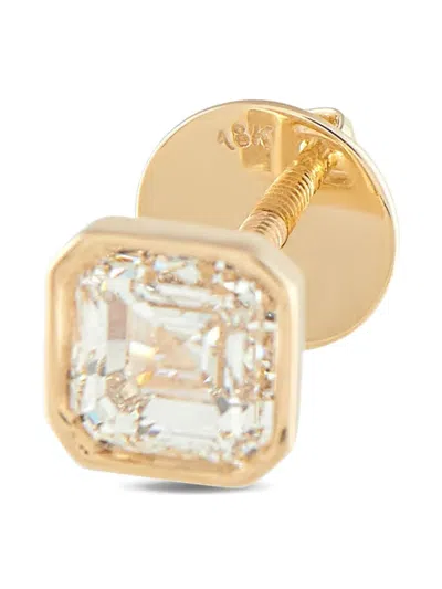 Pre-owned Lb Exclusive 18k Yellow Gold Diamond Stud Earrings