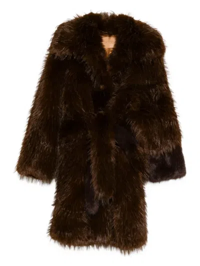 Jakke Kirby Faux-fur Coat In Blue