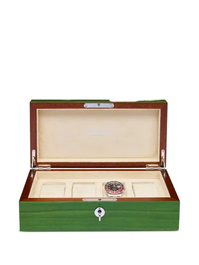 Rapport Heritage Four-watch Wood Box In Green