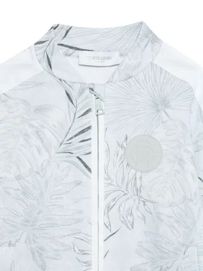 Roberto Cavalli Foliage-print Sweatshirt In Multi