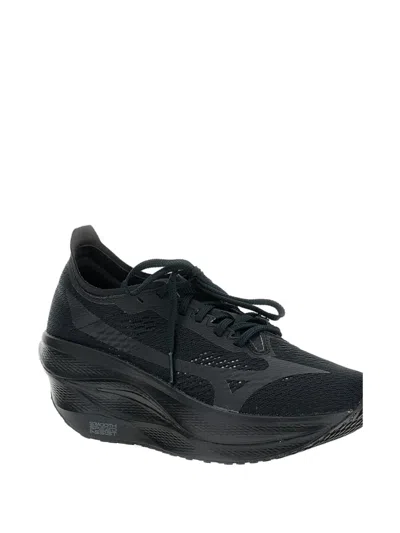 Comme Des Garçons X Mizuno Lace-up Fastening Sneakers In Black
