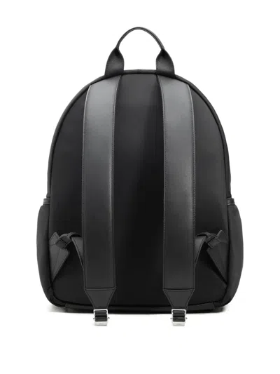 Ami Alexandre Mattiussi Ami Paris Black Polyamide Backpack In Black
