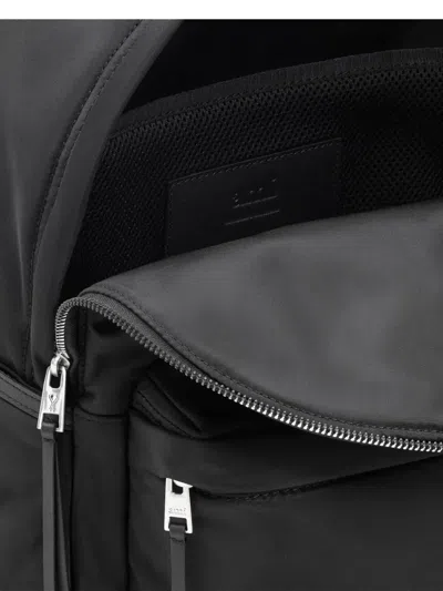 Ami Alexandre Mattiussi Ami Paris Black Polyamide Backpack In Black