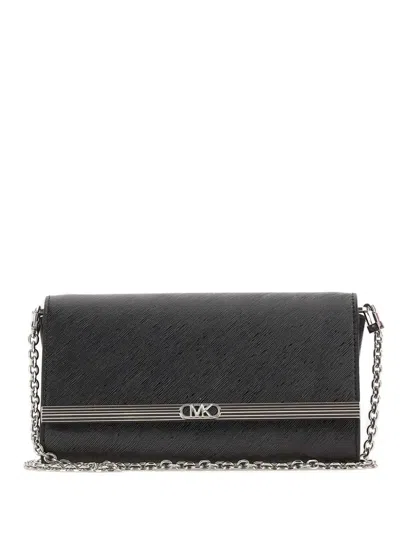 Michael Michael Kors Mona Chain Clutch Bag In Gray