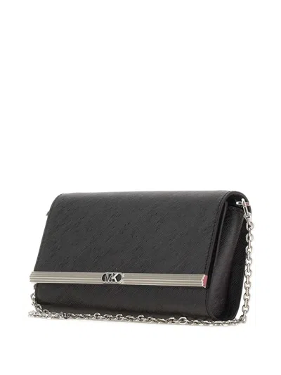 Michael Michael Kors Mona Chain Clutch Bag In Gray