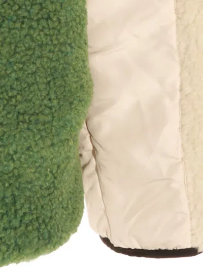 Mauna Kea Modern Utility Jacket Contrast Panels In Green