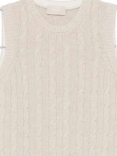 Drumohr Cable-knit Top In Neutral