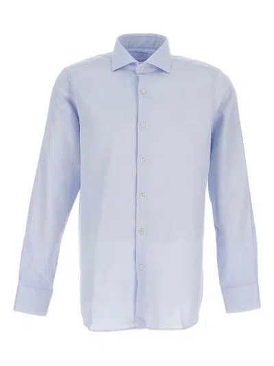 Bagutta Button-fastening Long-sleeve Shirt In Blue