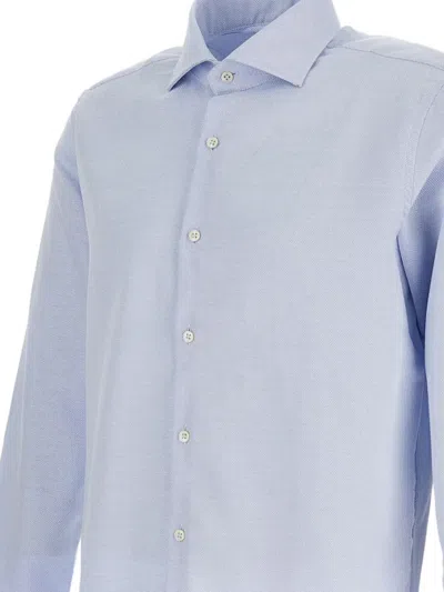 Bagutta Button-fastening Long-sleeve Shirt In Blue