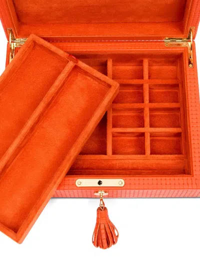Rapport Charlotte Jewellery Box In Orange