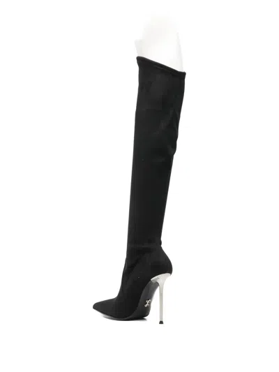 Sergio Levantesi Pointed Stiletto Boot In Black
