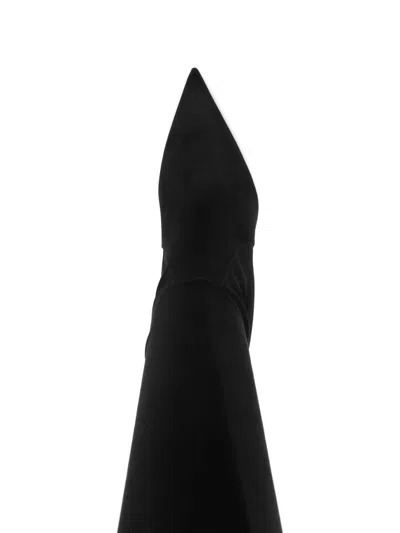 Sergio Levantesi Pointed Stiletto Boot In Black