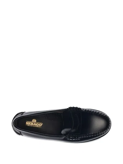 Sebago Dan Po Lt Leather Loafers In Black