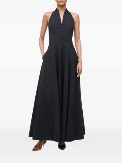Staud Stella Maxi Dress In Black