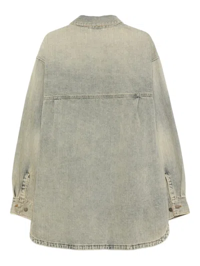 Entire Studios Pocket-chest Shirt In Blue