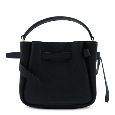 Tory Burch Textured Bucket Bag Adjustable Strap In Black
