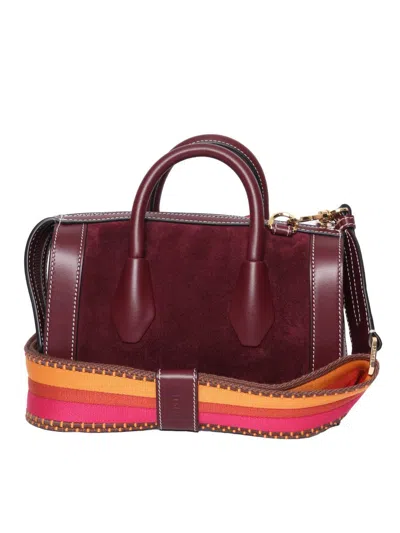 Lancel Hand Held Bag. In Red