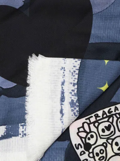 Destin Print Scarf In Blue